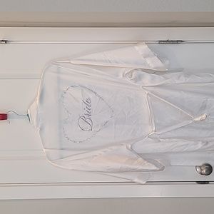 Victoria's Secret Bride Satin Robe glitter